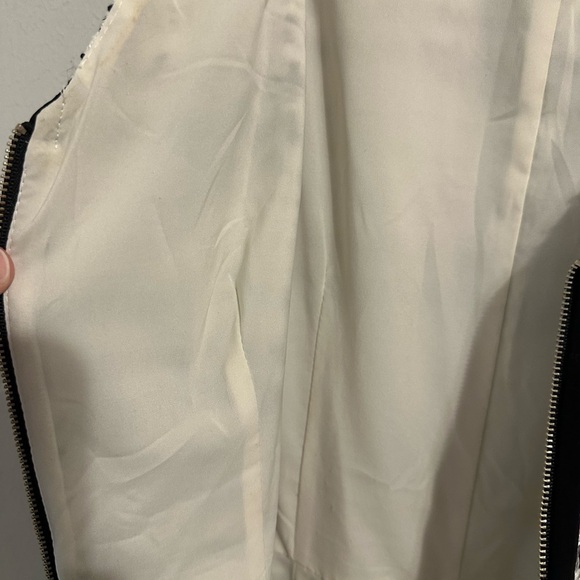 Rebecca Taylor Raffia Tweed Dress Size 8 Full Front Zip Fit n' Flare Drop Hem - Picture 11 of 11